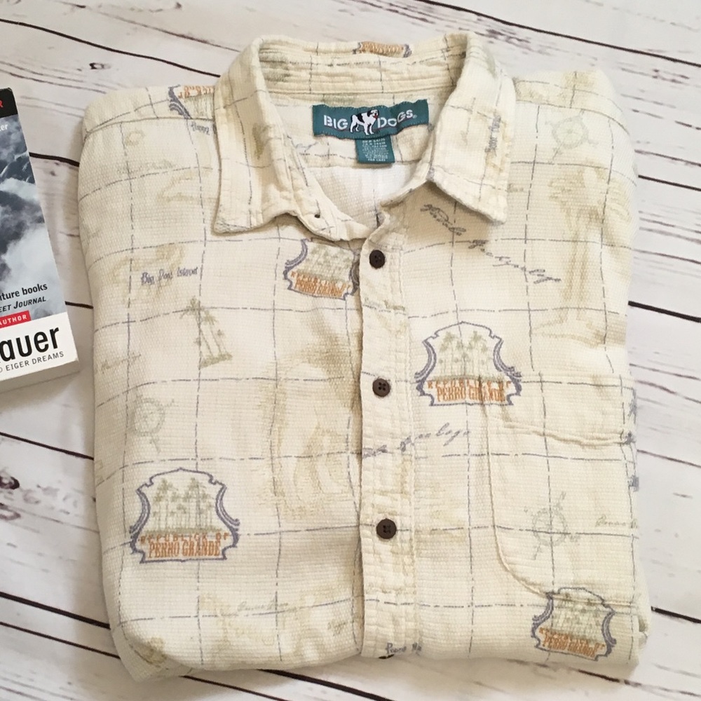 BIG DOGS Island button down shirt XL - Picture 6 of 8